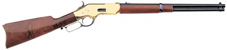 Taylors & Company 550209 1866 Yellowboy Carbine 45 Colt (LC) Caliber with 10+1 Capacity, 19" Blued Barrel, Brass Metal Finish & Walnut Stock Right Hand (Full Size)