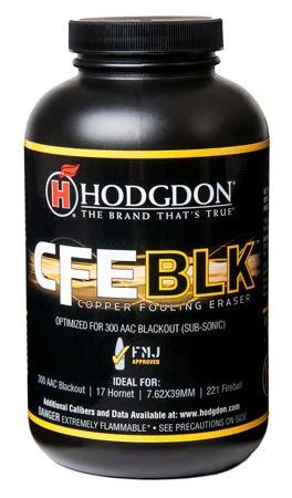 Hodgdon CFE BLK smokeless powder 1lb bottle for subsonic rifle cartridges