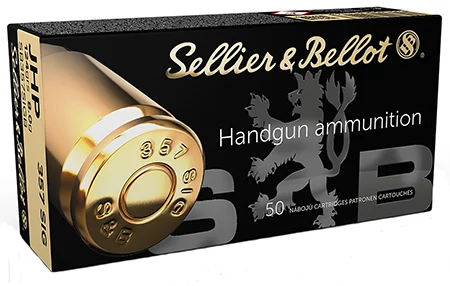 Sellier & Bellot SB357SIGB .357 SIG Ammo Box of 50 Rounds