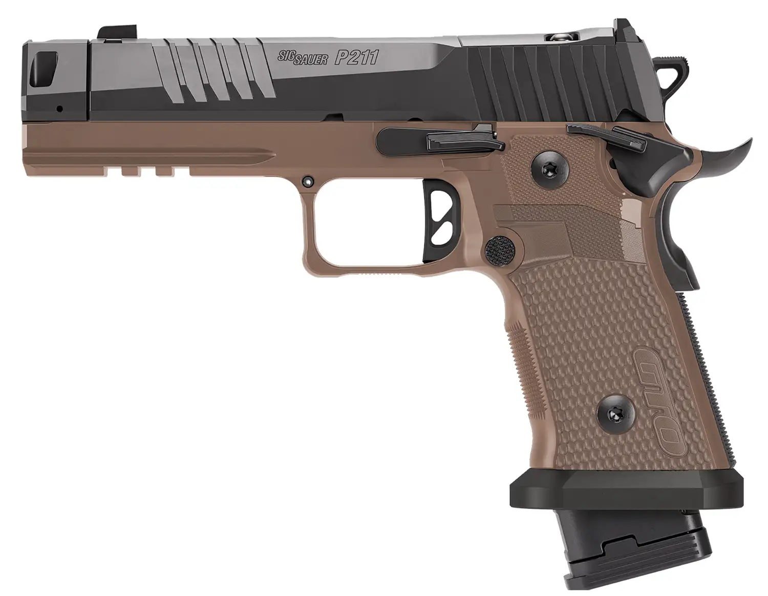Sig Sauer 211F9GTOCBT P211 GTO Combat 9mm Luger 23+1 4.40" Black Bull w/MACH3D C