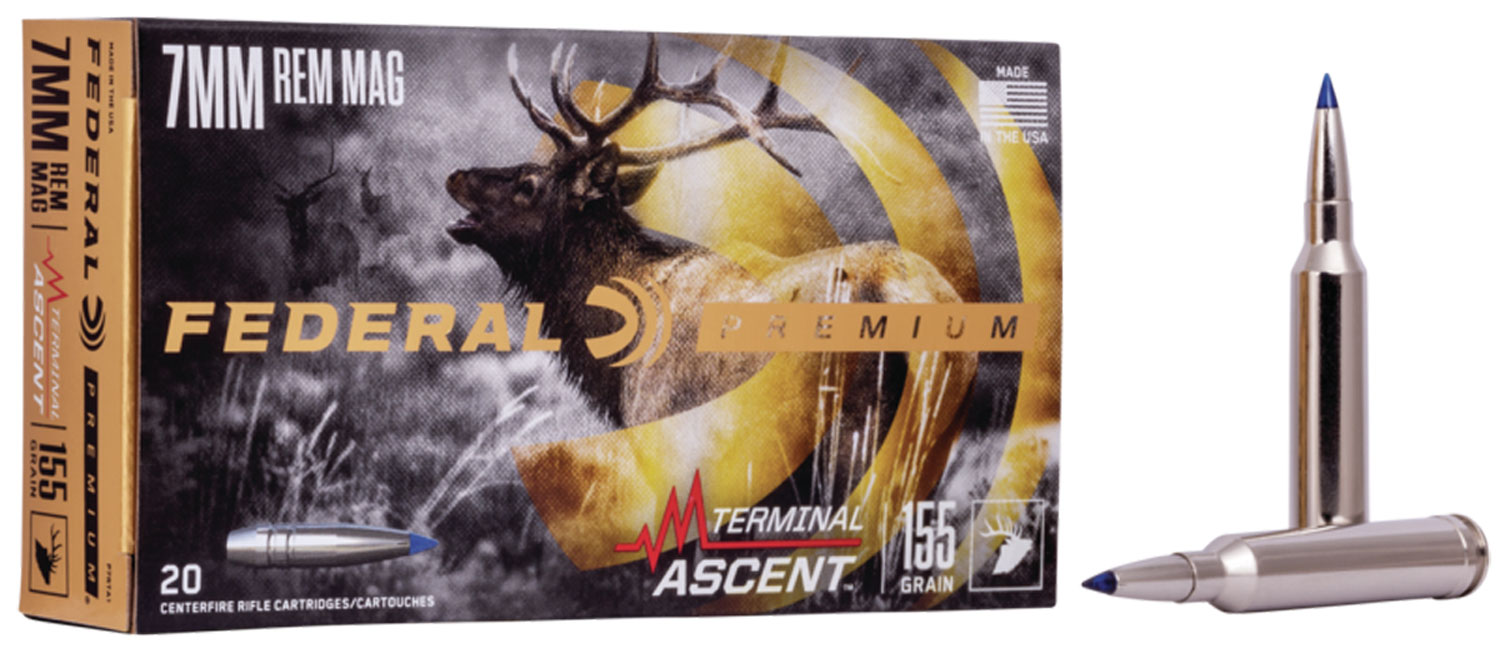 Federal 7mm Rem Mag 155gr BONDED Nickel-Plated Brass – 20rd