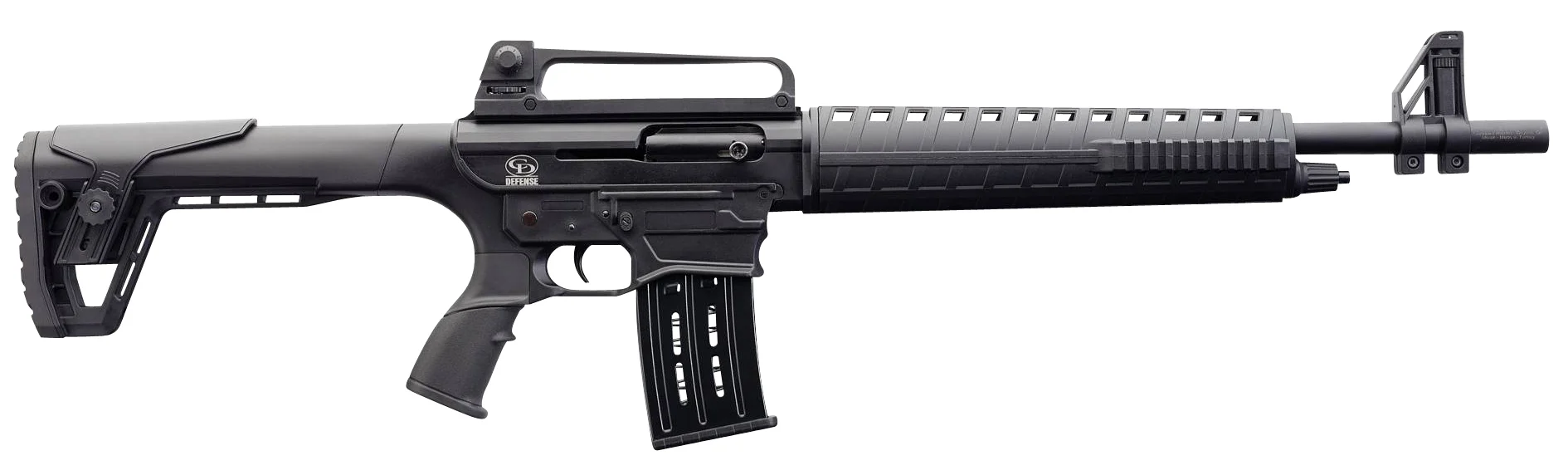 Charles Daly 930190 AR-12S Semi-Auto 12 Gauge 5+1 3" 18.50" Blued Barrel Black Anodized Rec Black Fixed with Adjustable Comb Stock Right Hand