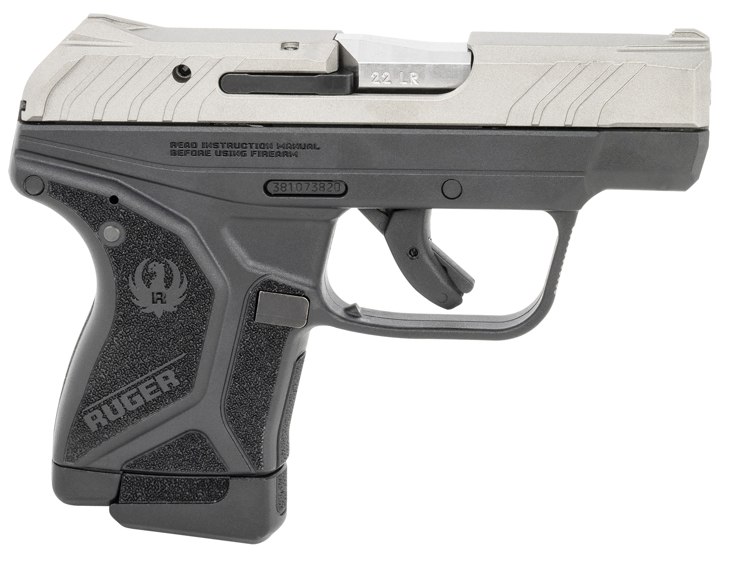 Ruger 13724 LCP II Sports South Exclusive 22 LR 10+1 2.75" Satin Stainless Steel Barrel, Silver Cerakote Serrated Slide, Black Textured Polymer Frame, Features Lite Rack System, Manual Safety