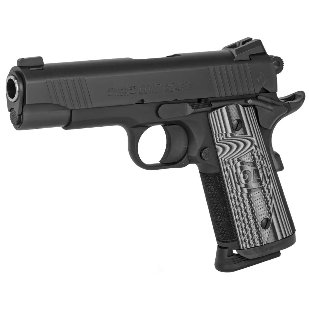 COLT 1911 CCU CONCEALED CARRY OFFICERS 45 ACP 4.25" ANODIZE BLACK DLC - Image 2