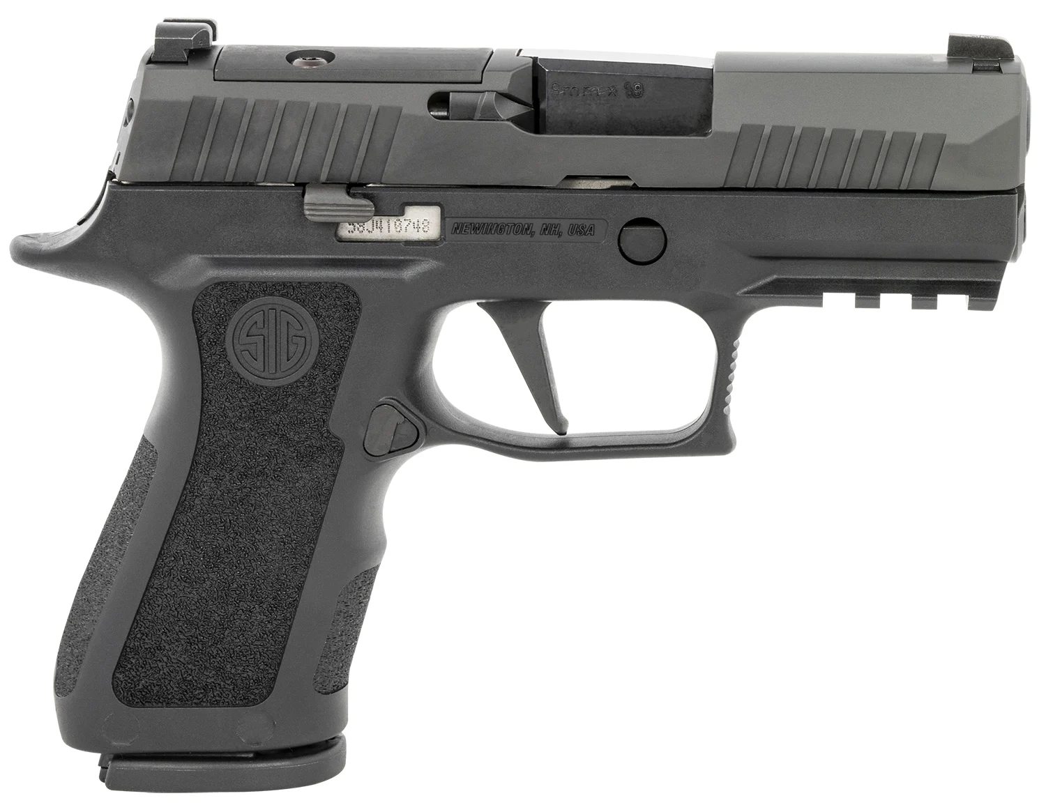 Sig Sauer P320 X-Compact 9mm pistol with 3.6-inch barrel and 15-round magazine