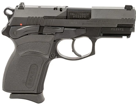 Bersa TPR45CM TPRC Compact Frame 45 ACP 7+1 3.50" Black Steel Barrel, Matte Black Serrated Steel Slide & Aluminum Frame w/Picatinny Rail, Ambidextrous
