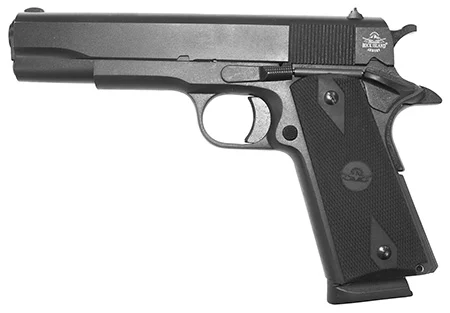 Rock Island Armory GI Entry FS 1911 chambered in 9mm with 5-inch black barrel, anodized black finish, rubber grips, and 10-round magazine