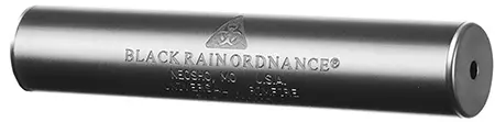 Black Rain Ordnance BRO-UNIVERSAL Rimfire Silencer, featuring a stainless steel construction with a black Cerakote finish, designed for .17 HMR and .22 Rimfire calibers.