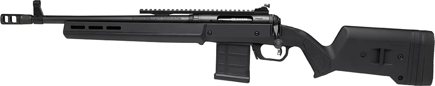 Savage Arms 58184 110 Scout Full Size 350 Legend 10+1 16.50" Matte Black Threaded Barrel, Picatinny Rail Carbon Steel Receiver, Black Magpul Hunter Synthetic Stock Left Hand