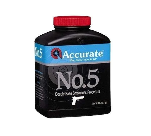 Accurate No. 5 1LB smokeless pistol powder container