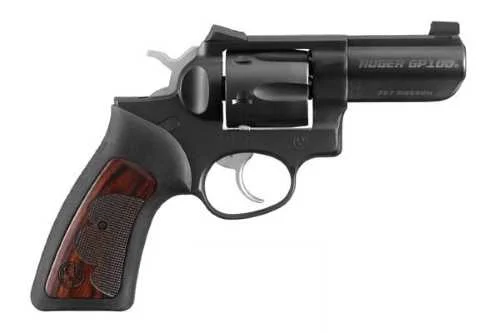Ruger GP100 Wiley Clapp edition revolver chambered in .357 Magnum with 3-inch barrel, matte stainless finish, Novak sights, and 6-round capacity