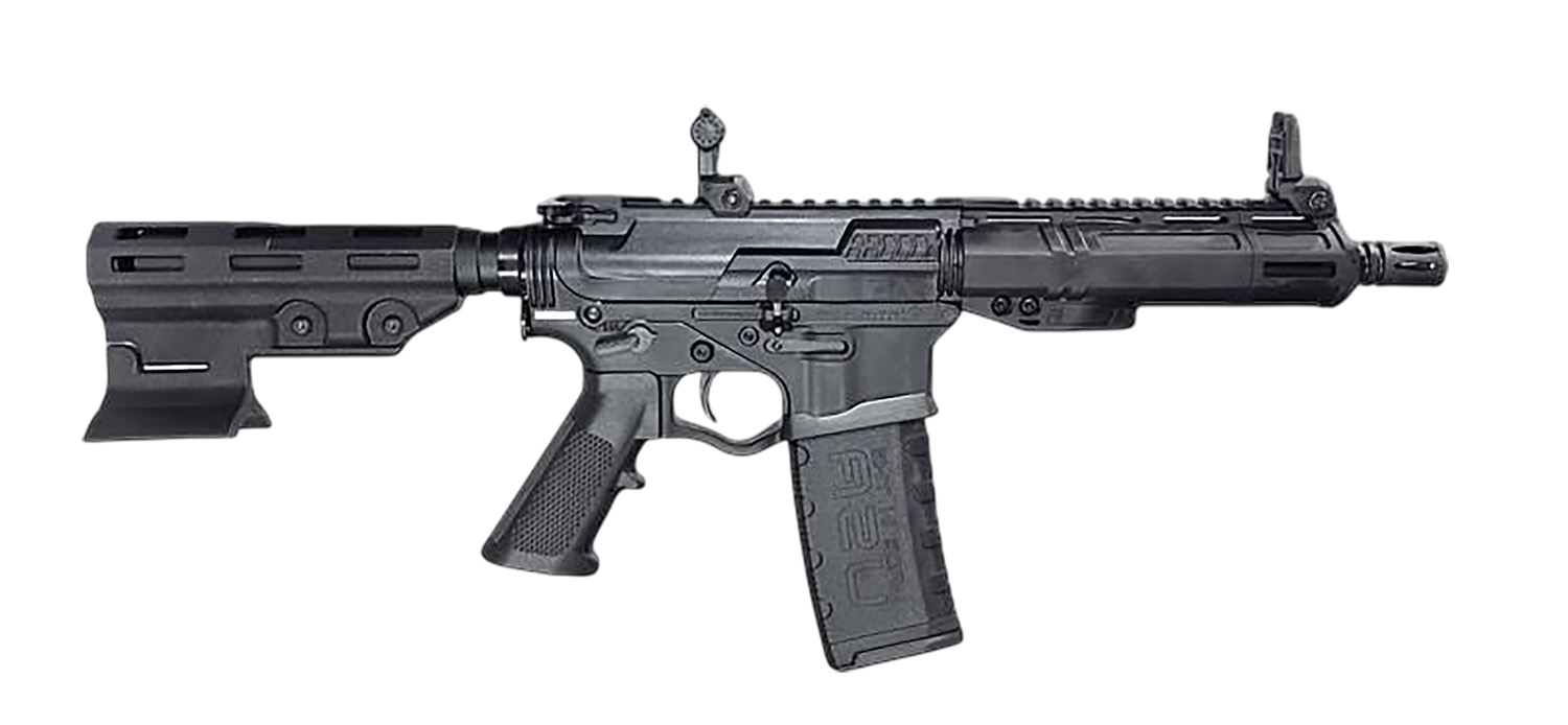 ATI Alpha Maxx HGA 5.56x45mm AR pistol 7.5 inch barrel black with poly handguard 7 M-LOK F/U sights arm brace 30 round magazine in Bossier City Louisiana