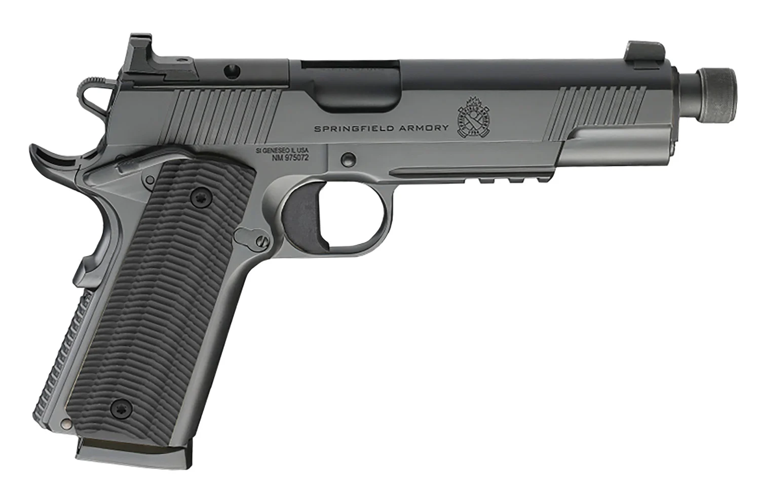 Springfield Armory 1911 Operator AOS Gear Up Package .45 ACP 5″ with G10 grips and accessory rail