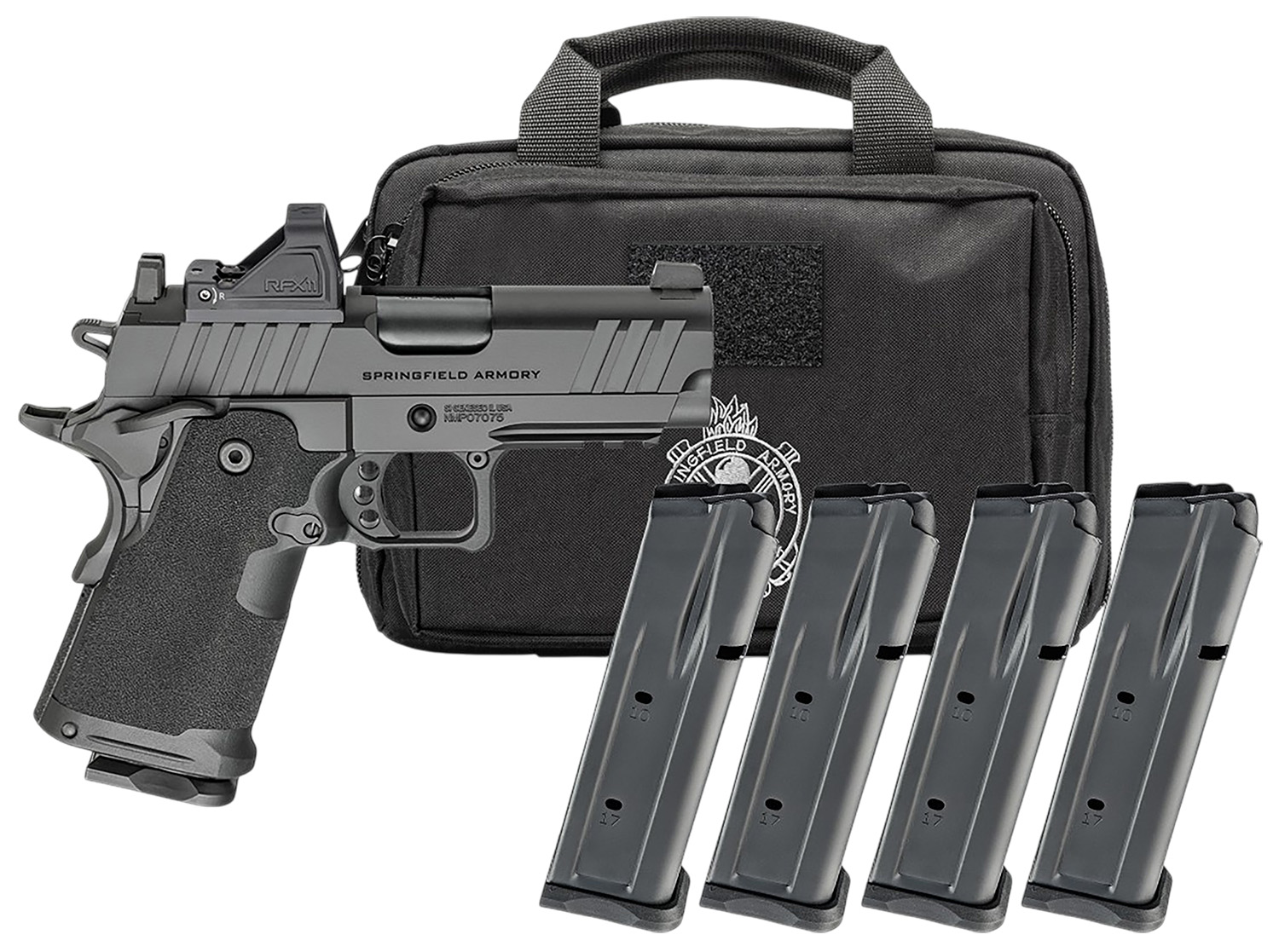 Springfield Armory PH9115AOSPAC 1911 DS Prodigy Gear Pac 9mm Luger 15+1 3.50" Bl