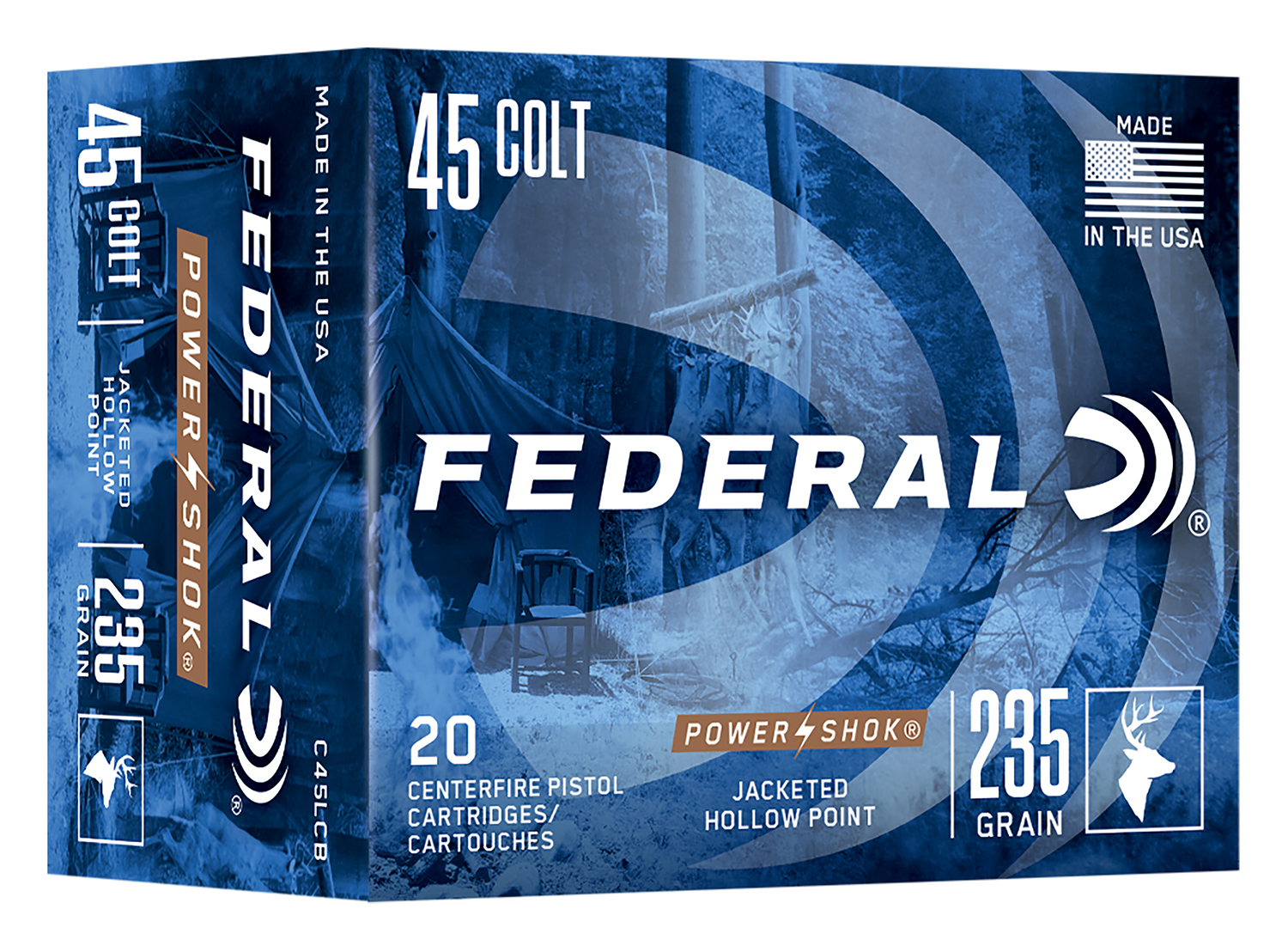 Federal Power-Shok 45 Colt 235gr JHP ammunition in Vivian Louisiana