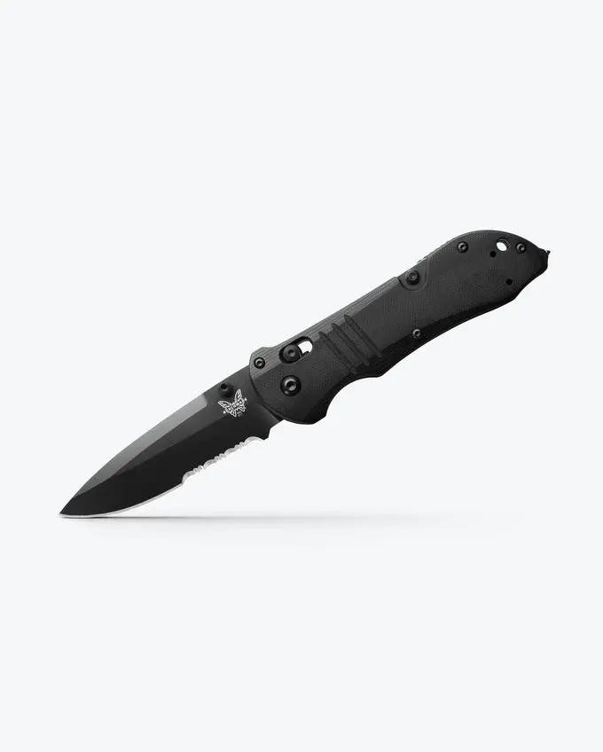 Benchmade Tactical Triage 917SBK – AXIS Lock Knife with Drop Point CPM-S30V Black Blade