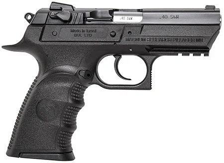Magnum Research BE94133RSL Baby Eagle III Semi-Compact 40 S&W 3.85" 12+1 Black Polymer Frame Matte Black Oxide Carbon Steel Slide Black Polymer Grip