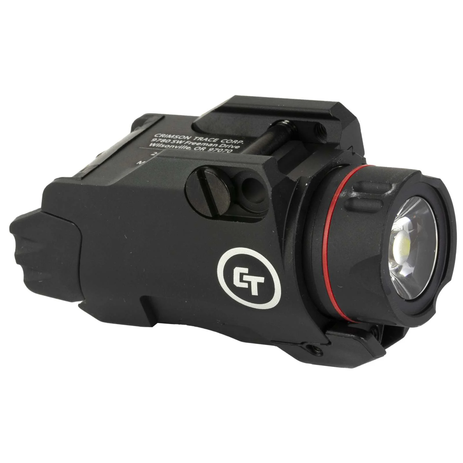 Crimson Trace CMR-207 Rail Master Pro featuring a 400-lumen LED white light and red aiming laser, compatible with M1913 Picatinny and Weaver-style rails