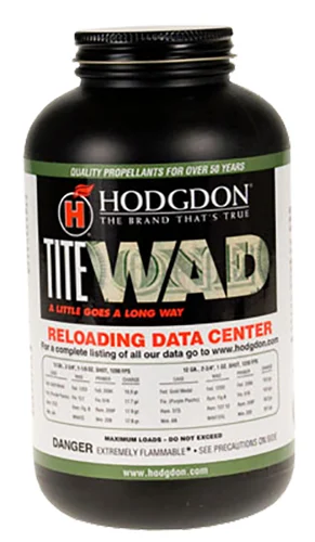 Hodgdon Titewad TW1 smokeless shotgun powder 1lb container for 12 gauge loads