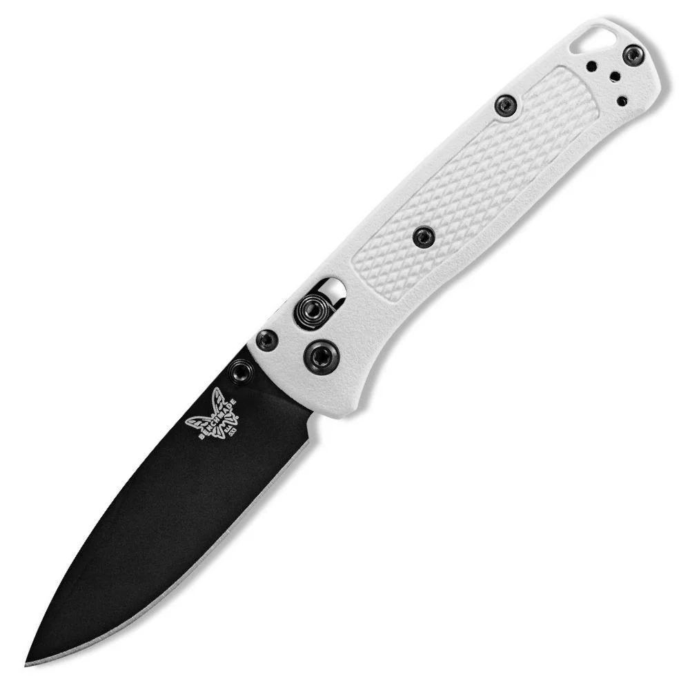 Benchmade Mini Bugout 533BK-1 with Black Blade and White Grivory Handle