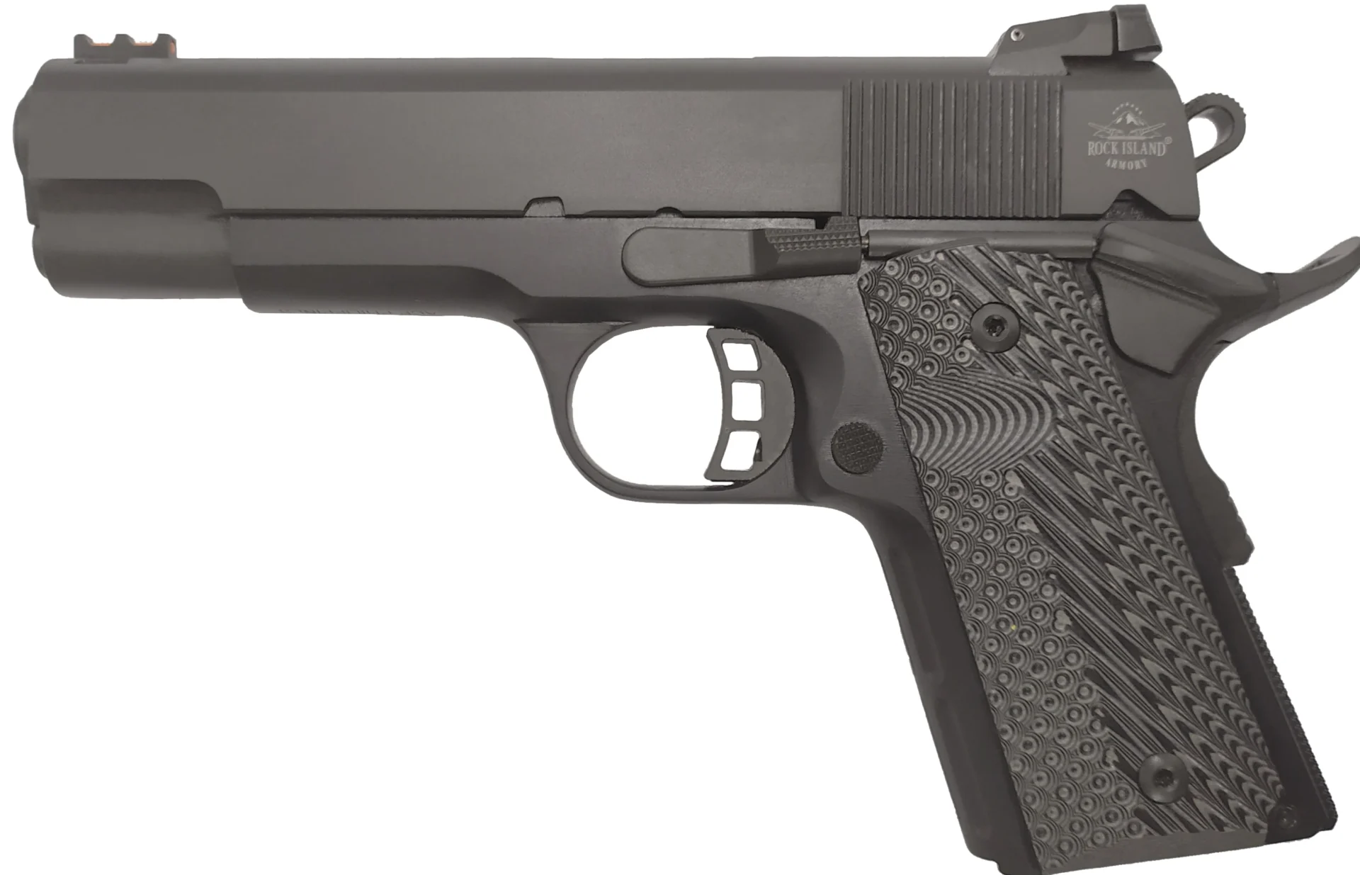 Rock Island Armory Rock Ultra CCO combo pistol chambered in 9mm and 22TCM9R with 4.2-inch barrel, aluminum frame, G10 grips, and parkerized finish