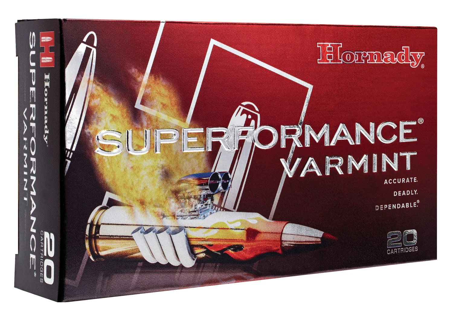 Hornady Superformance Varmint .222 Remington 35 Grain NTX ammo for high-speed varmint hunting and precision shooting in lead-free environments.