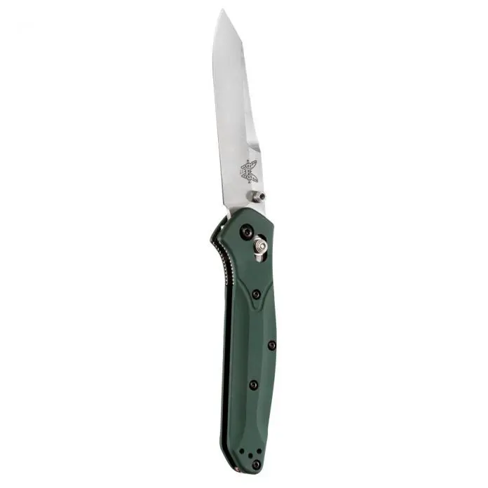 Benchmade Osborne 940 Knife with Green Aluminum Handle and CPM-S30V Blade