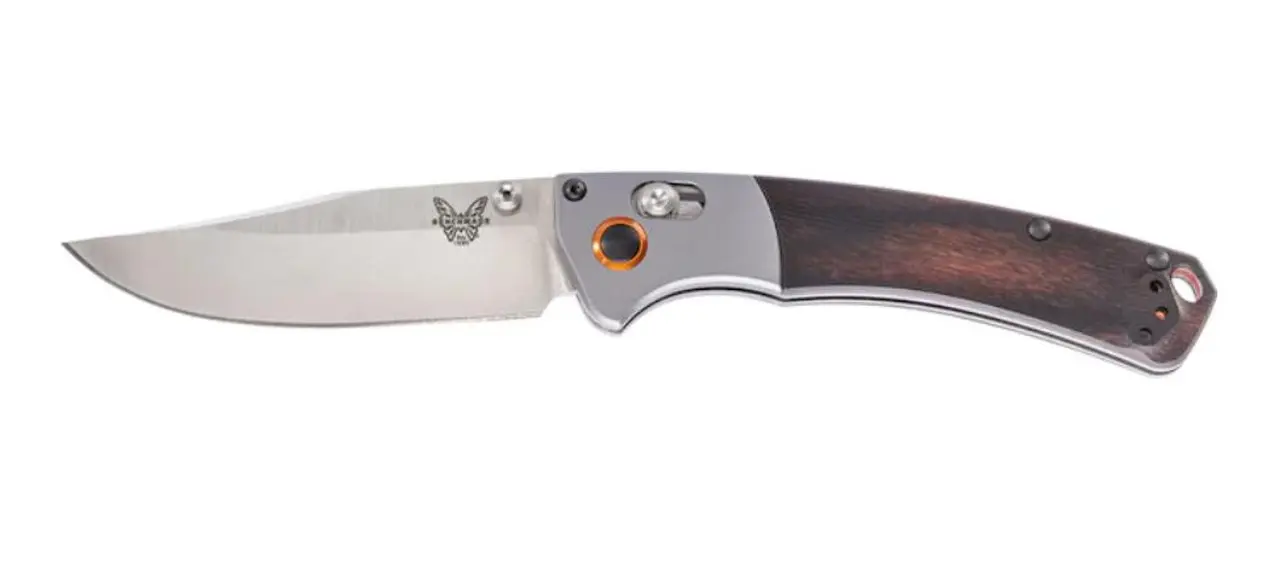 Benchmade Mini Crooked River 15085-2 with Stabilized Wood Handle and CPM-S30V Blade