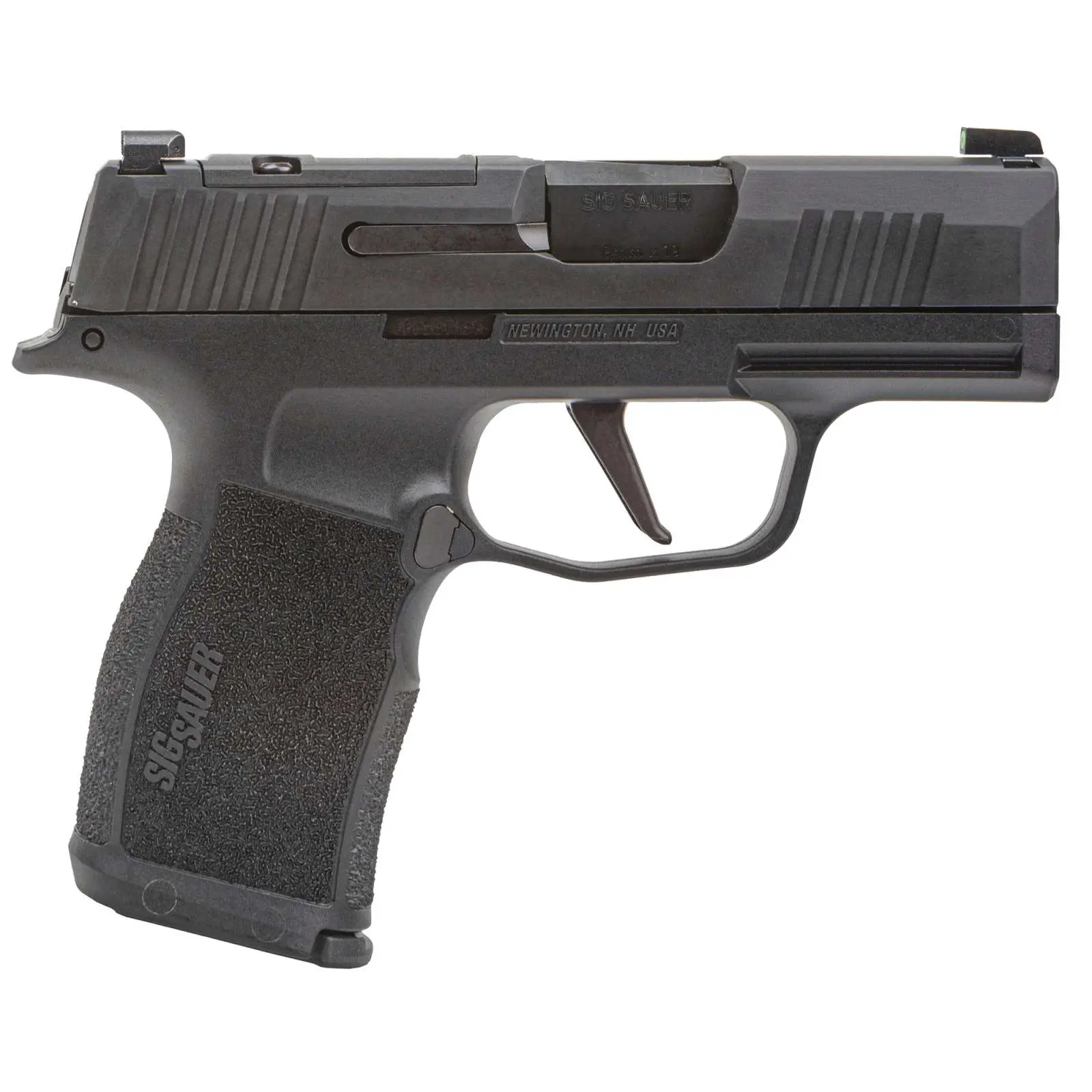 Sig Sauer P365X 9mm pistol with 3.1-inch barrel, Nitron finish, and XRAY3 night sights.