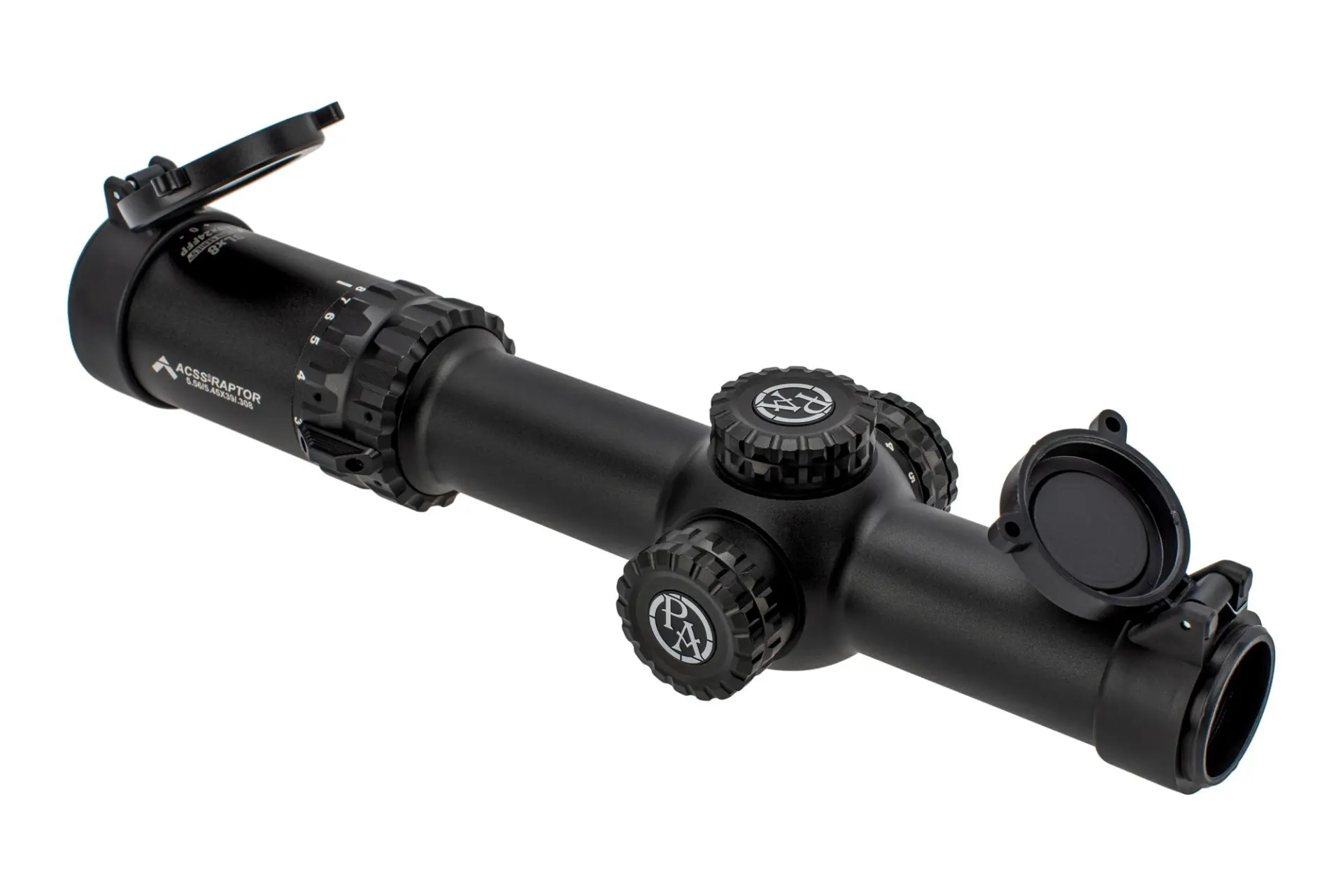 Primary Arms SLx 1-8x24mm first focal plane scope with illuminated ACSS Raptor reticle for 5.56/5.45/.308