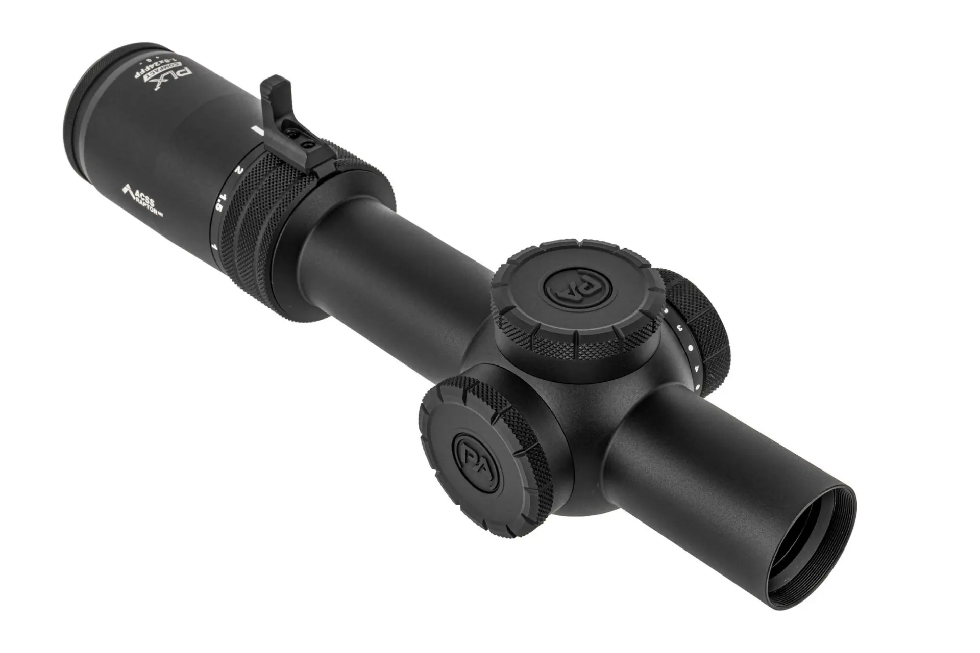 Primary Arms Compact PLxC 1-8×24 FFP Rifle Scope with Illuminated ACSS Raptor M8 Reticle – part number PA-PLXC-1-8X24F-RAPTOR-5.56M