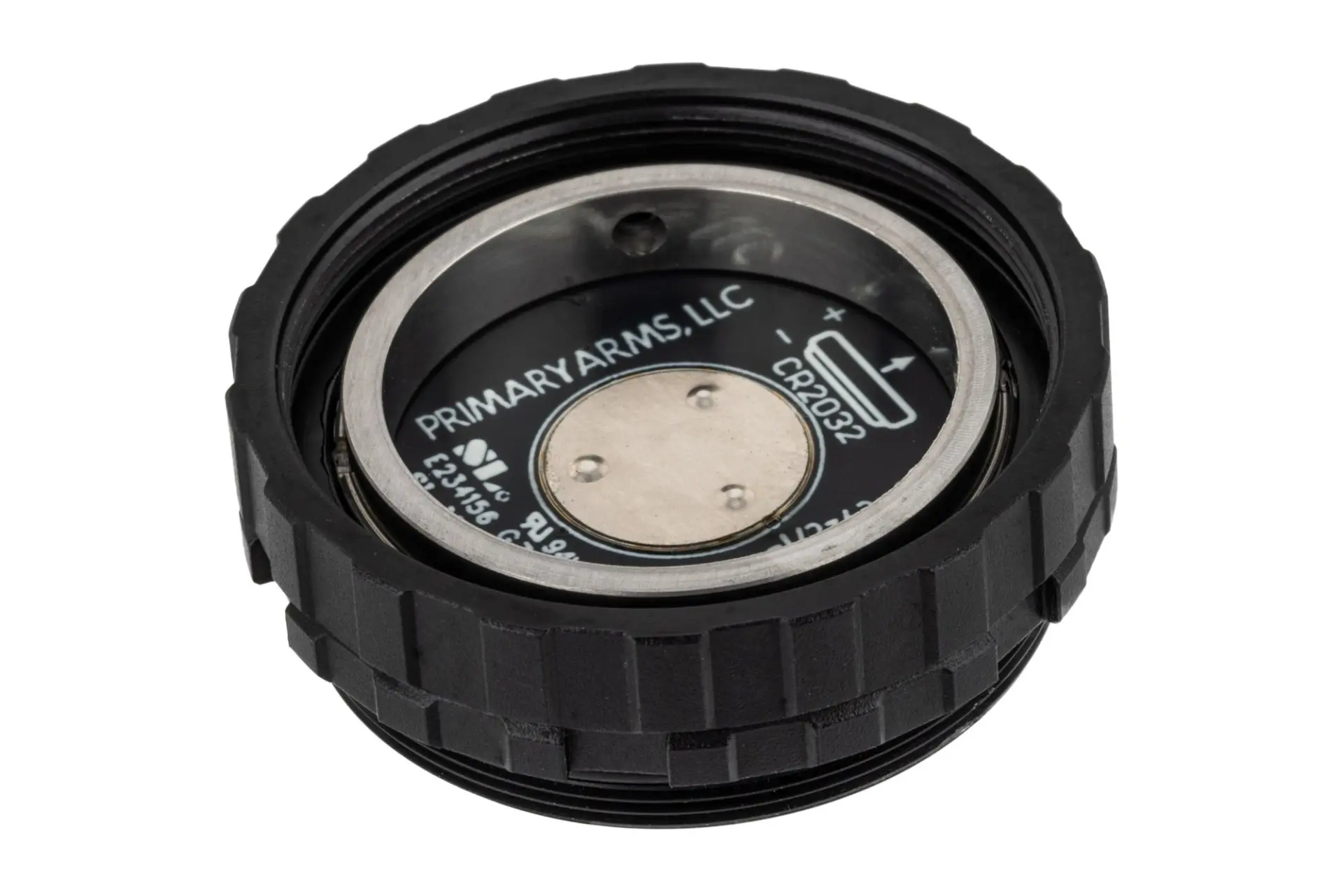 Primary Arms AutoLive® Battery Cap for extended battery life and automatic power activation.