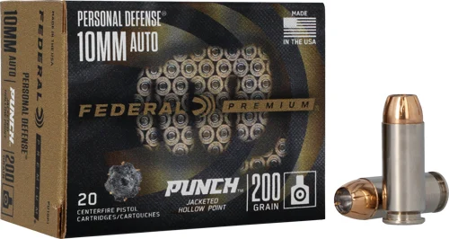 Federal Punch 10mm 200gr JHP PD10P1 ammunition in Benton Louisiana