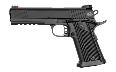 Rock Island Armory TAC Ultra FS HC 1911 pistol chambered in .45 ACP with 5-inch barrel, black parkerized finish, and 14-round double-stack magazine