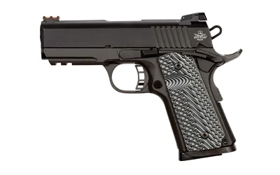 Rock Island Armory TAC Ultra CS 1911 pistol chambered in 9mm with 3.5-inch barrel, parkerized finish, and G10 grips