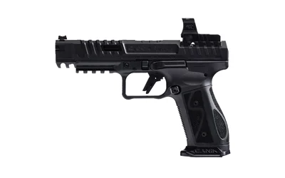 Canik SFX Rival-S 9mm, 18-round magazine, with MO2 optic, dark finish.