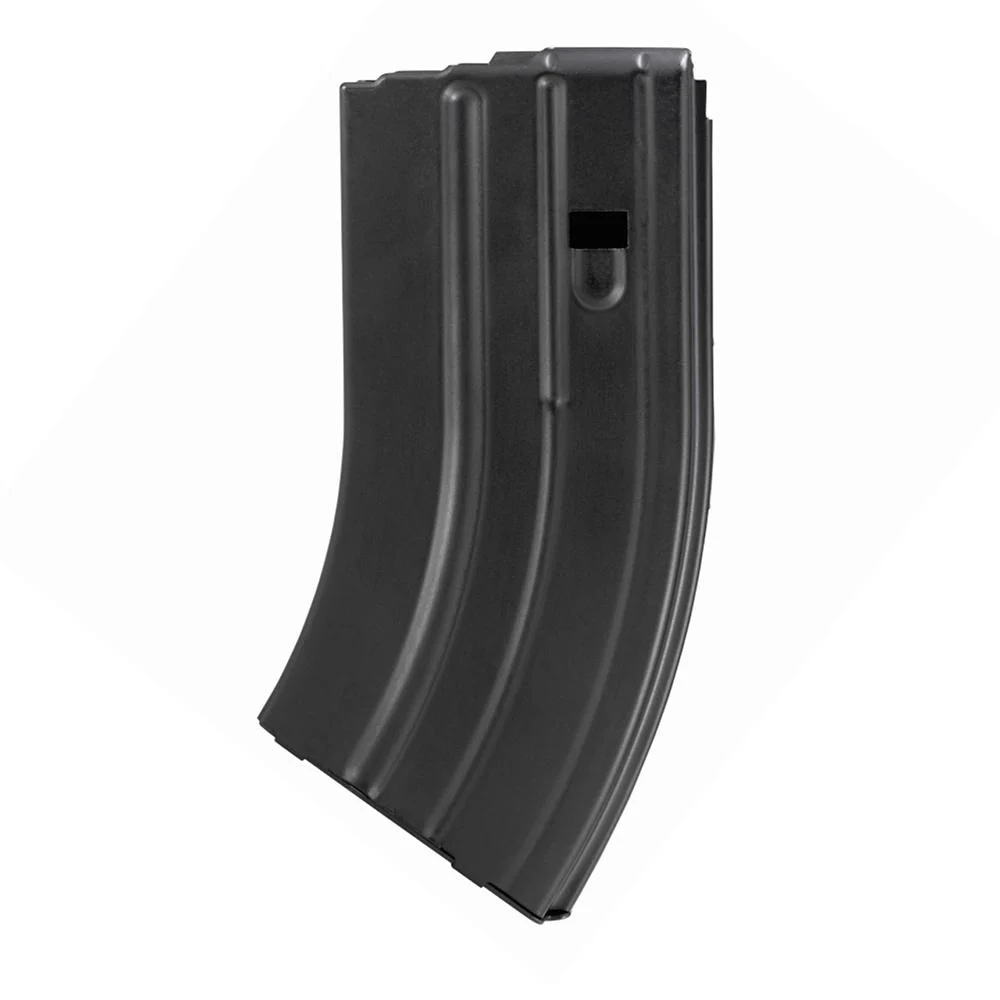 DURAMAG 7.62x39mm 20-round stainless steel AR-15 magazine with black finish, part number 2062041205CPD.