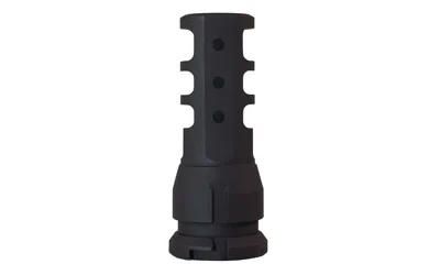 Dead Air DA102 KeyMount steel muzzle brake, 2.6″ long, 5/8″‑24 threads, black finish