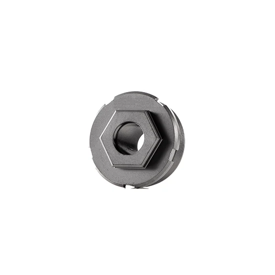 11/16×24 direct-thread suppressor mount, precision steel thread adapter for muzzle devices