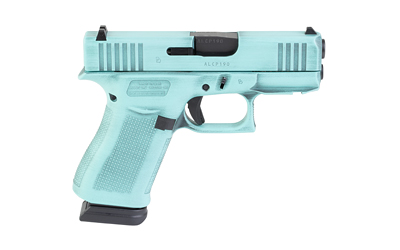 Glock 43X Pistol, 9mm Luger, 3.41″ Barrel, 15+1 Rounds, Robin Egg Blue Cerakote – UX4350204NR15 - Image 2