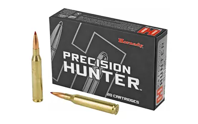 Hornady Precision Hunter 25-06 Rem 110 Grain ELD-X hunting ammo with extreme accuracy, high ballistic efficiency, and superior expansion.