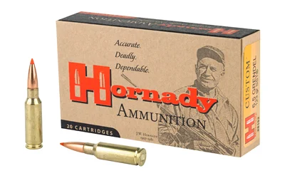 Hornady Custom 6.5 Grendel 123 Grain SST hunting ammunition with precision accuracy and effective terminal performance.