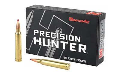 Hornady Precision Hunter .300 Winchester Magnum 200 Grain ELD-X hunting ammunition with high velocity, controlled expansion, and exceptional accuracy.