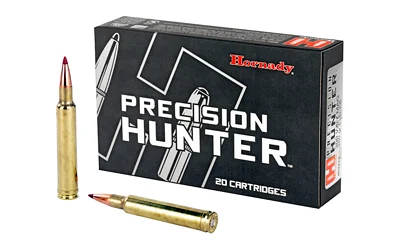 Hornady Precision Hunter .300 Weatherby Magnum 200 Grain ELD-X ammunition with Heat Shield® tip for superior accuracy and terminal performance.