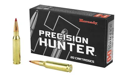 Hornady Precision Hunter 7mm-08 Remington 150 Grain ELD-X ammunition with Heat Shield® tip for superior accuracy and terminal performance.