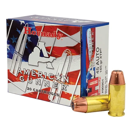 Hornady American Gunner 45 ACP 185 Grain XTP JHP Vivian