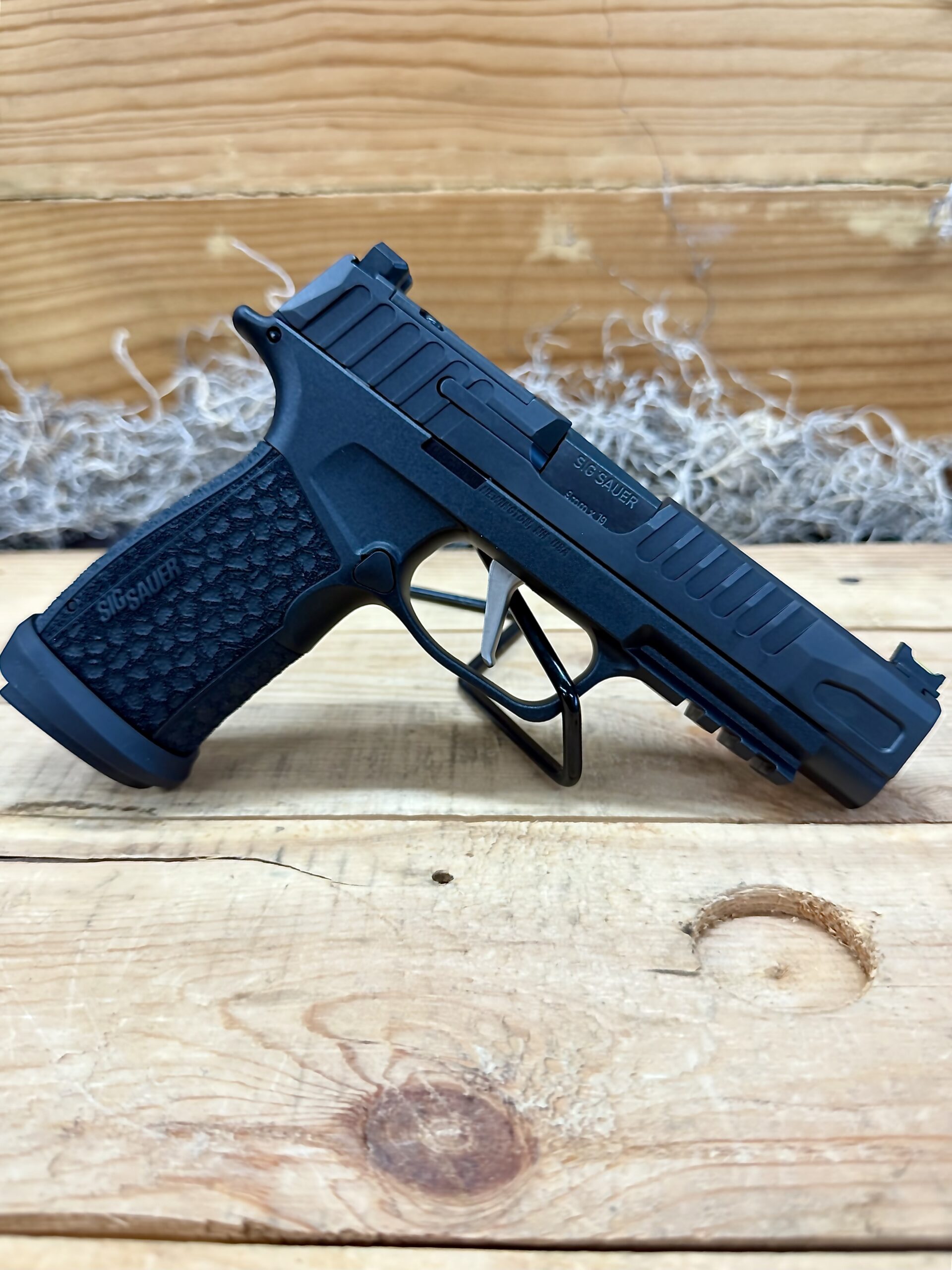 Sig Sauer P365 Fuse 9mm compact semi-automatic pistol with 4.3" barrel and polymer frame.