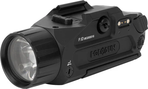 Holosun P.ID Dual 800-lumen weapon light featuring integrated green and infrared (IR) lasers, designed for MIL-STD 1913 Picatinny accessory rails.