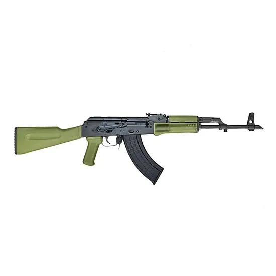 Riley Defense RAK47 7.62x39mm semi-automatic rifle featuring a 16.25-inch barrel, Army Green synthetic stock, and 30-round magazine capacity