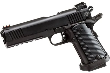 Rock Island Armory M1911-A2 Tactical 2011 pistol chambered in 9mm with 5-inch barrel, G10 grips, full dust cover, and double-stack frame